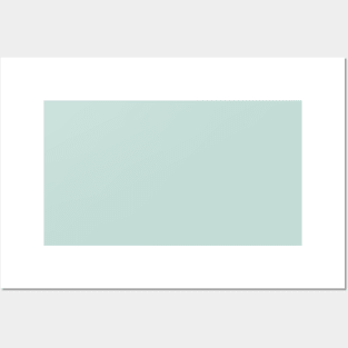 preppy abstract pale blue pastel mint Posters and Art
